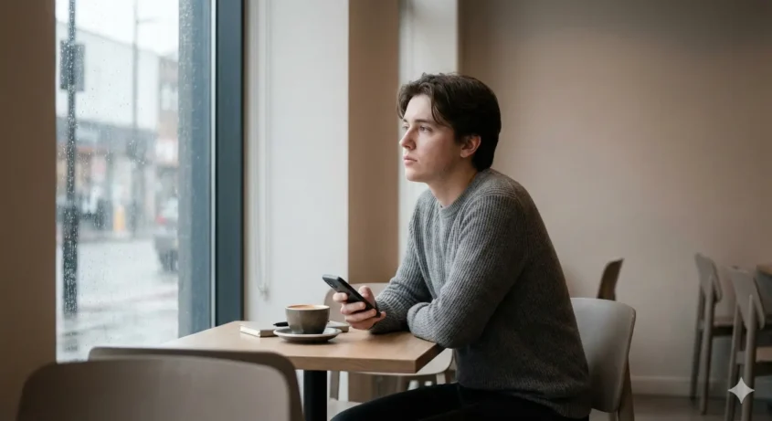 Person in thoughtful moment showing everyday behaviors and unconscious habits that shape daily life