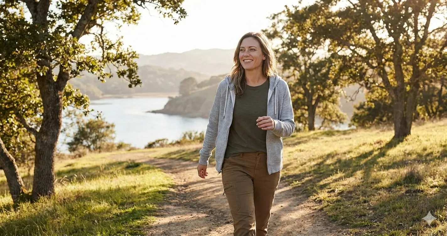 physical wellbeing - person living healthy active lifestyle with energy and vitality