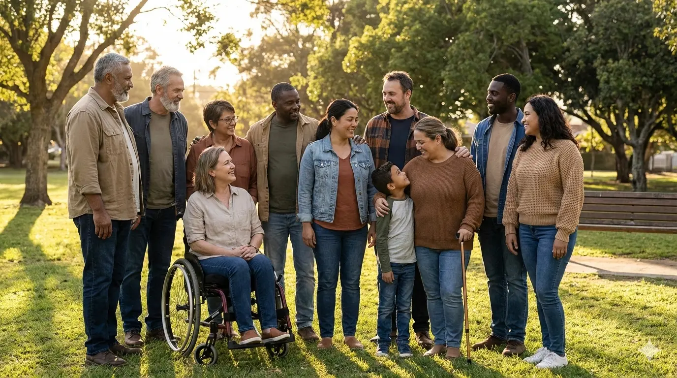 Diverse group showing what is body positivity through authentic body acceptance and confidence
